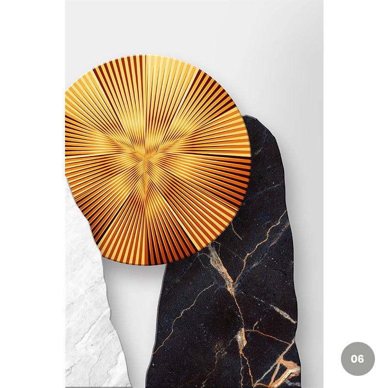 Modern Aesthetics Abstract Minimalist Wall Art Fine Art Canvas Prints Pictures For Luxury Loft Living Room Entrance Hall Foyer Home Office Wall Decor