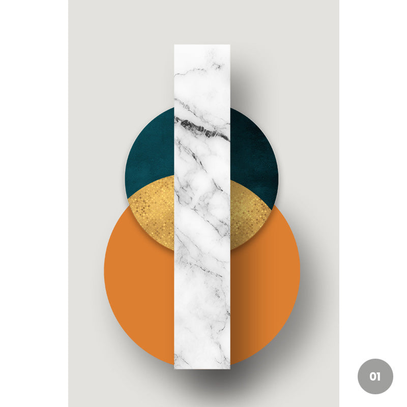 Modern Aesthetics Abstract Minimalist Wall Art Fine Art Canvas Prints Pictures For Luxury Loft Living Room Entrance Hall Foyer Home Office Wall Decor