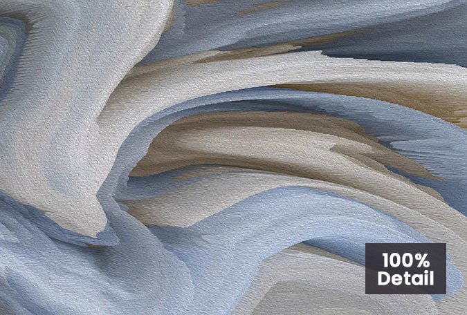 Abstract Beige Blue Gray Alien Cloud Wall Art Fine Art Canvas Prints Modern Pictures For Apartment Living Room Dining Room Home Office Decor