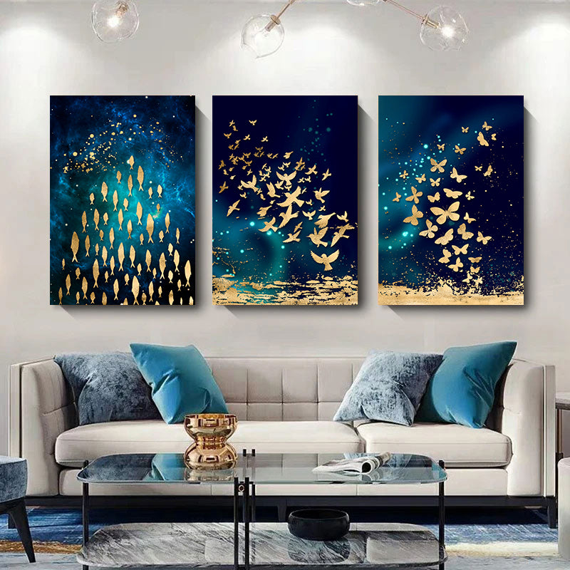 Featured Sale Set of 3Pcs FRAMED Nordic Abstract Wall Art Fine Art Canvas Prints Framed With Wood Frame 20x30cm 30x40cm