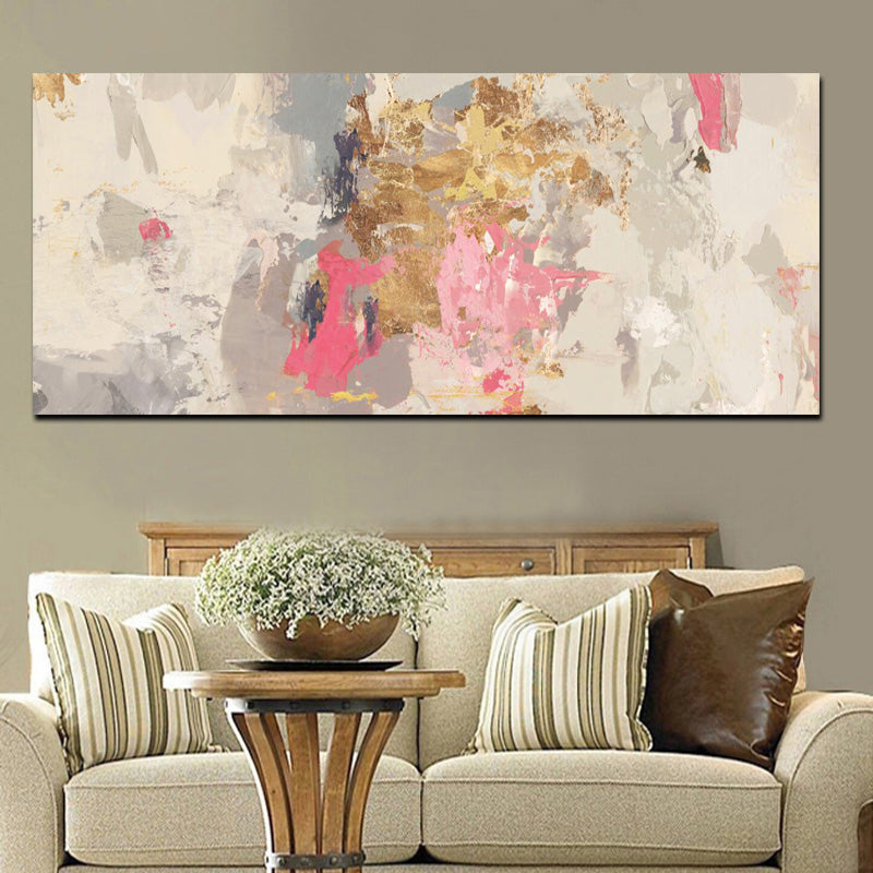 Abstract Pink Gray Modern Wall Art Fine Art Canvas Prints Contemporary Nordic Pictures For Office Or Living Room Bedroom Wall Art Decoration