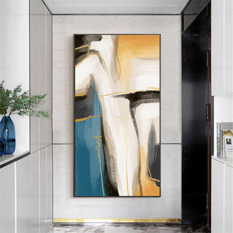 Modern Nordic Abstract Elements Vertical Format Wall Art Fine Art Canvas Prints Wide Format Pictures For Entrance Hallway Living Room Home Office Decor