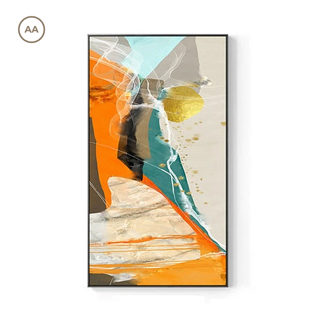 Modern Nordic Abstract Elements Vertical Format Wall Art Fine Art Canvas Prints Wide Format Pictures For Entrance Hallway Living Room Home Office Decor