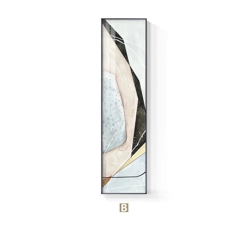 Light Neutral Colors Nordic Abstract Wall Art Fine Art Canvas Prints Tall Format Pictures For Entrance Hallway Modern Living Room Home Office Art Decor