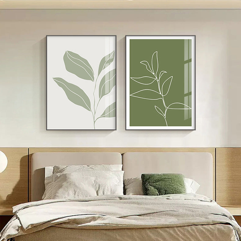 Abstract Minimalist Sage Green Landscape Wall At Fine Art Canvas Prints Modern Botanical Pictures for For Contemporary Home Office