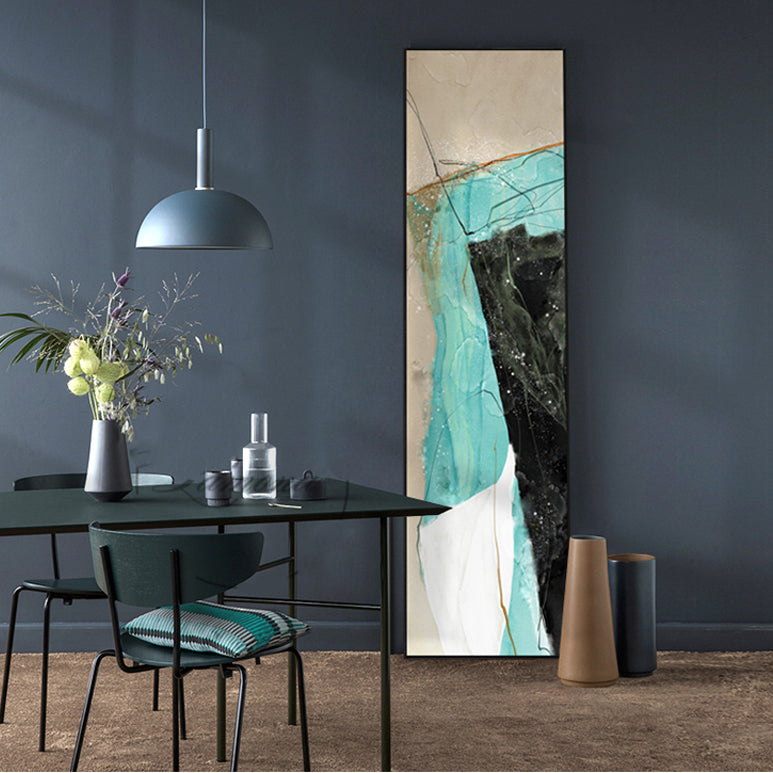 Abstract Geomorphic Vertical Strip Wall Art Fine Art Canvas Prints Modern Wide Format Pictures For Entrance Hall Living Room Home Office Wall Art Decor