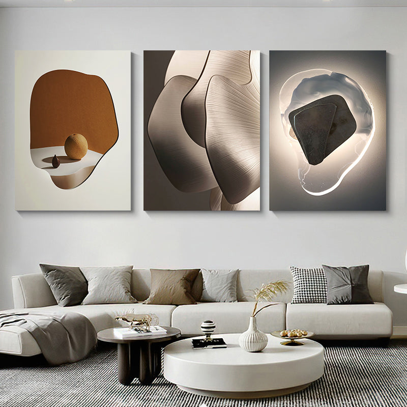 Featured Sale Set of 3Pcs FRAMED Nordic Abstract Wall Art Fine Art Canvas Prints Framed With Wood Frame 20x30cm 30x40cm