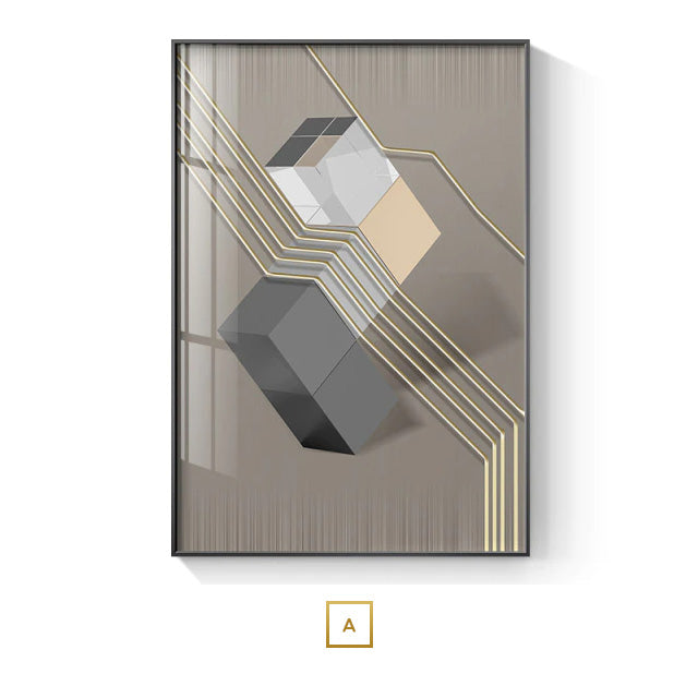 Modern Abstract Industrial Wall Art Fine Art Canvas Prints 3d Visualization Architectural Pictures For Modern Apartment Home Office Art Decor