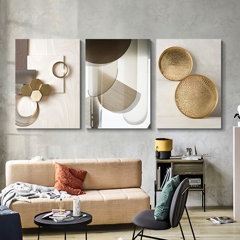 Featured Sale Set of 3Pcs FRAMED Nordic Abstract Wall Art Fine Art Canvas Prints Framed With Wood Frame 20x30cm 30x40cm