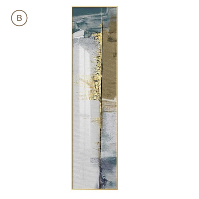 Abstract Geomorphic Elements Vertical Strip Wall Art Fine Art Canvas Prints Wide Format Pictures For Living Room Bedroom Home Office Loft Wall Art Decor
