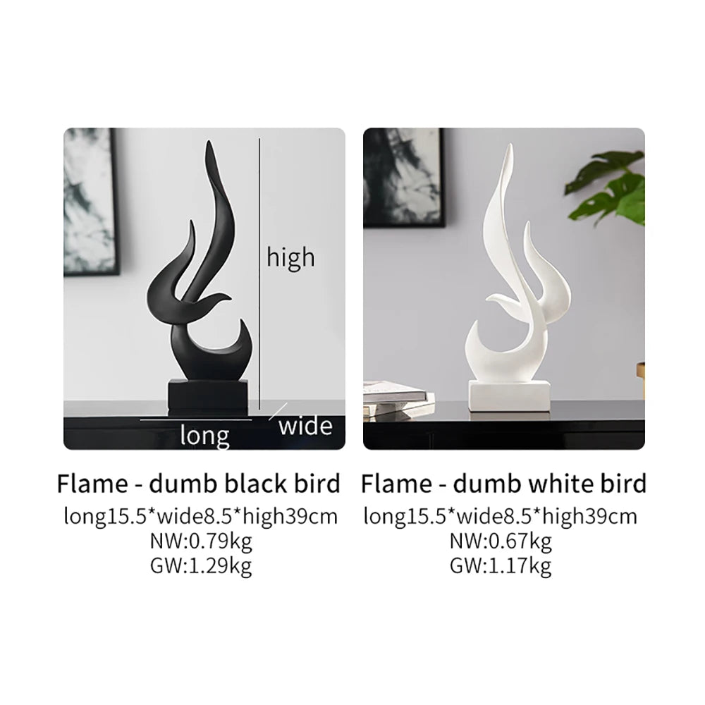 Light Luxury Flowing Abstract Sculpture Ornaments Art Pieces For Living Room Coffee Table Mantelpiece Dining Room Table