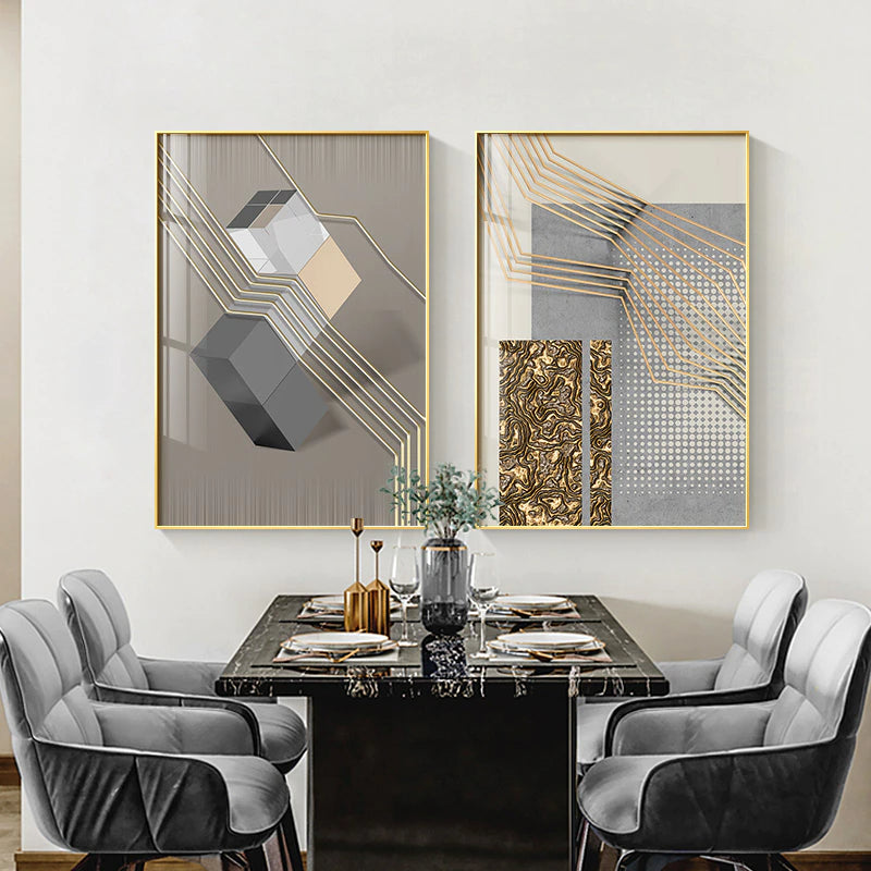Modern Abstract Industrial Wall Art Fine Art Canvas Prints 3d Visualization Architectural Pictures For Modern Apartment Home Office Art Decor