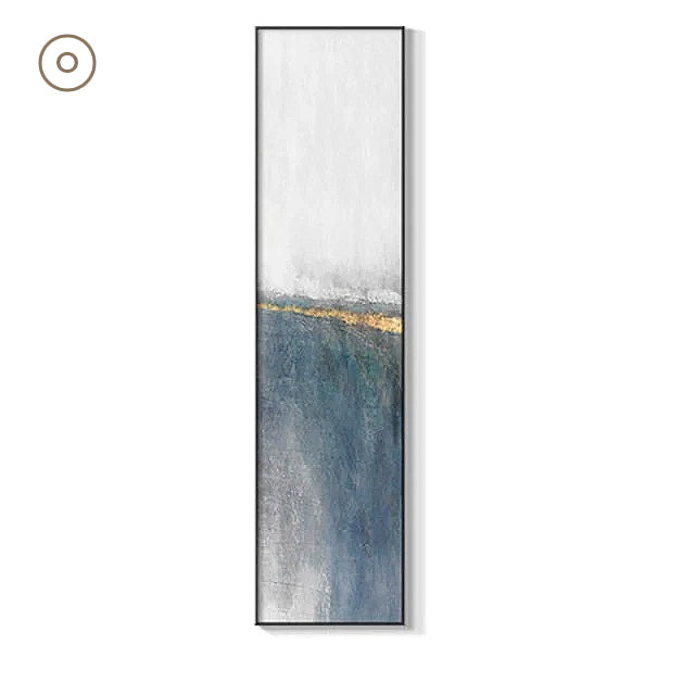 Abstract Geomorphic Elements Vertical Strip Wall Art Fine Art Canvas Prints Wide Format Pictures For Living Room Bedroom Home Office Loft Wall Art Decor